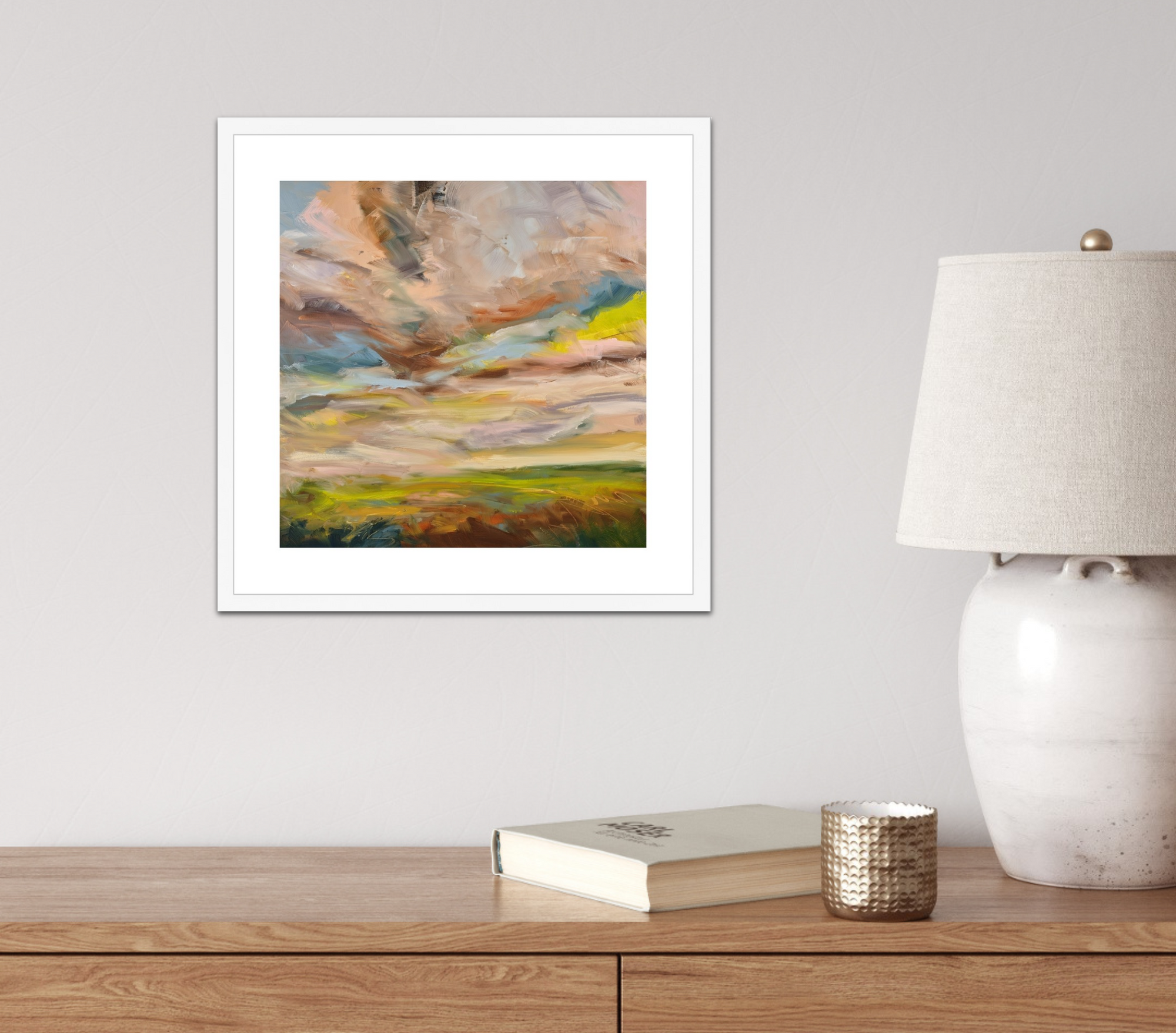 12x12_Alive_Fine_Art_Print_In_White_Frame_In_Room