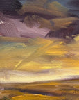 Embers Original Oil On Paper Landscape PaintingDetail 1