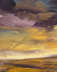 Embers Original Oil On Paper Landscape PaintingDetail 1