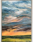 Afterglow Original Oil Landscape Painting In Frame