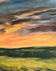 Afterglow Original Oil Landscape Painting Detail 1