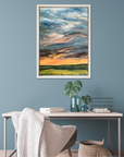 Afterglow Original Oil Landscape Painting In Room Setting 1