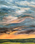 Original Oil Landscape Painting- Afterglow