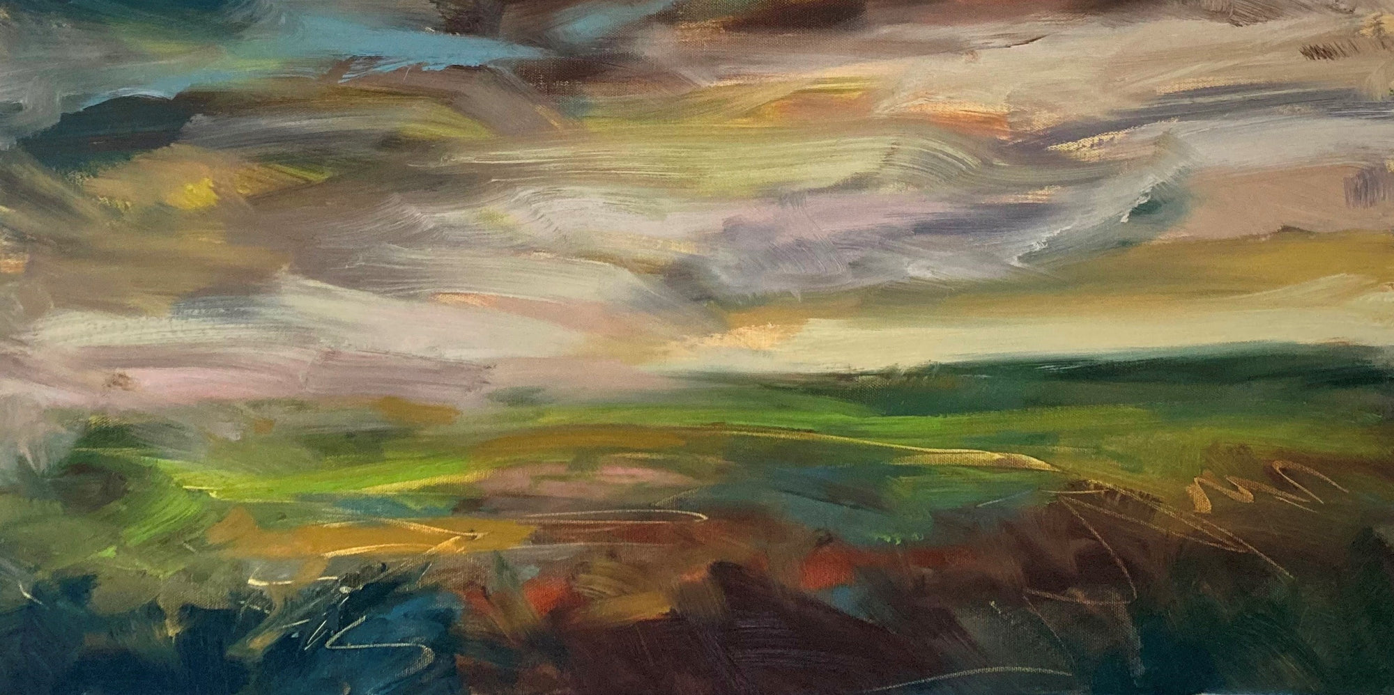 Alive Original Oil Landscape Painting Detail 1