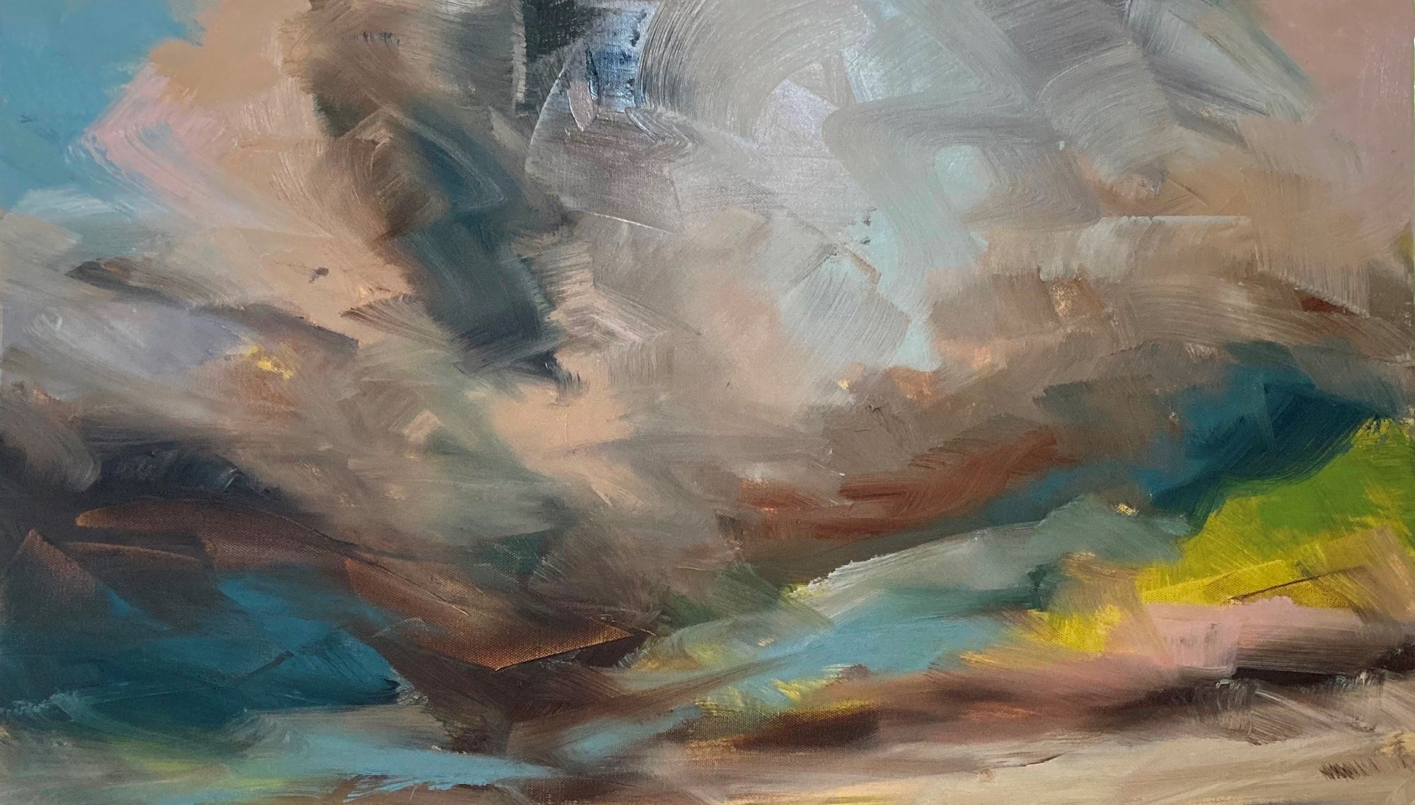 Alive Original Oil Landscape Painting Detail 2