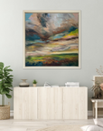 Alive Original Oil Landscape Painting In Room Setting 1