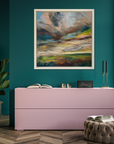 Alive Original Oil Landscape Painting In Room Setting 2