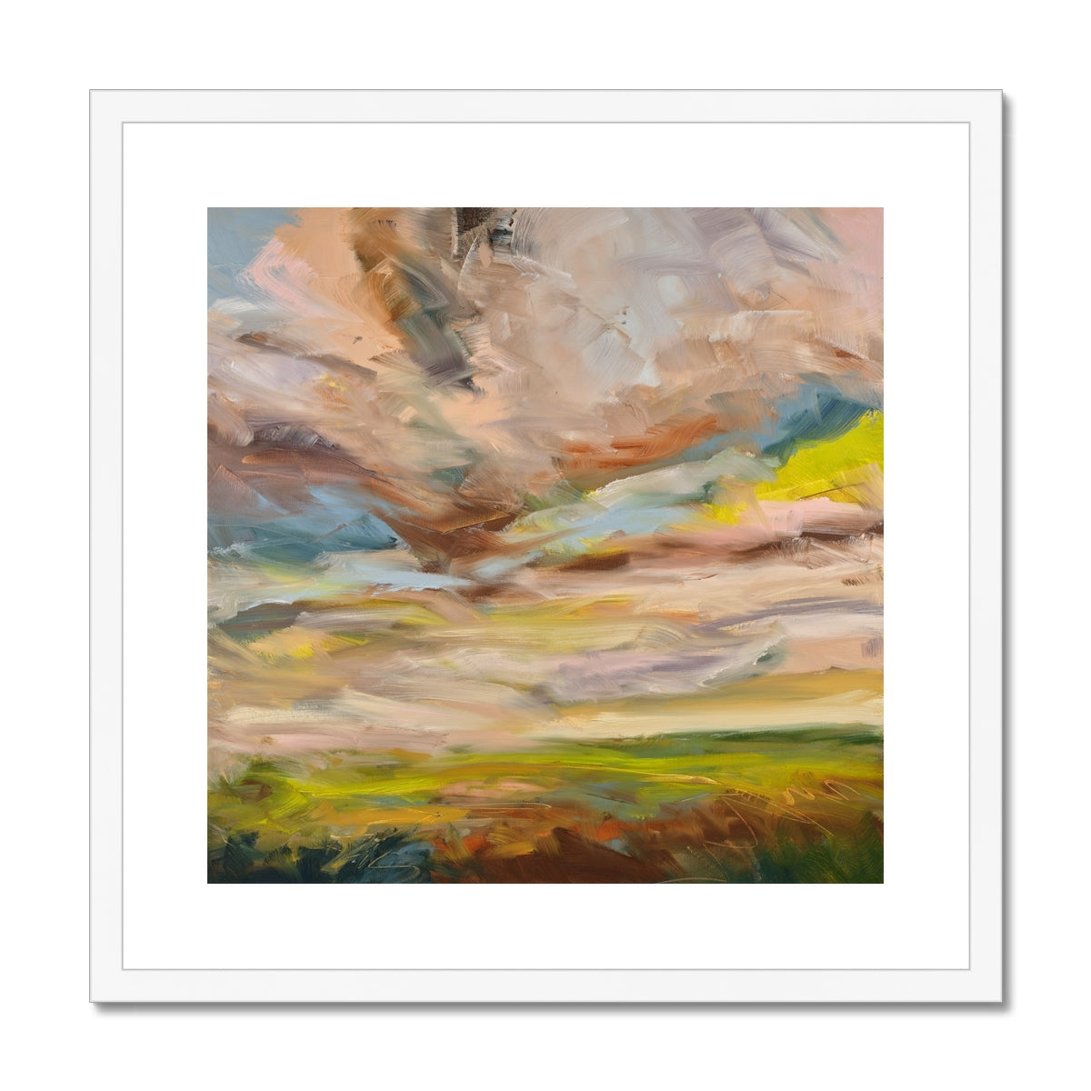 Alive Fine Art Print In White Frame