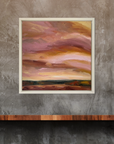 Autumn Glow Original Oil Landscape Painting In Room Setting2