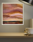 Autumn Glow Original Oil Landscape Painting In Room Setting 3