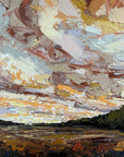 Original Oil Landscape Palette Knife Painting Autumn_s Dance
