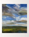 Breathe Deeply Oil On Paper Landscape Painting In Mount