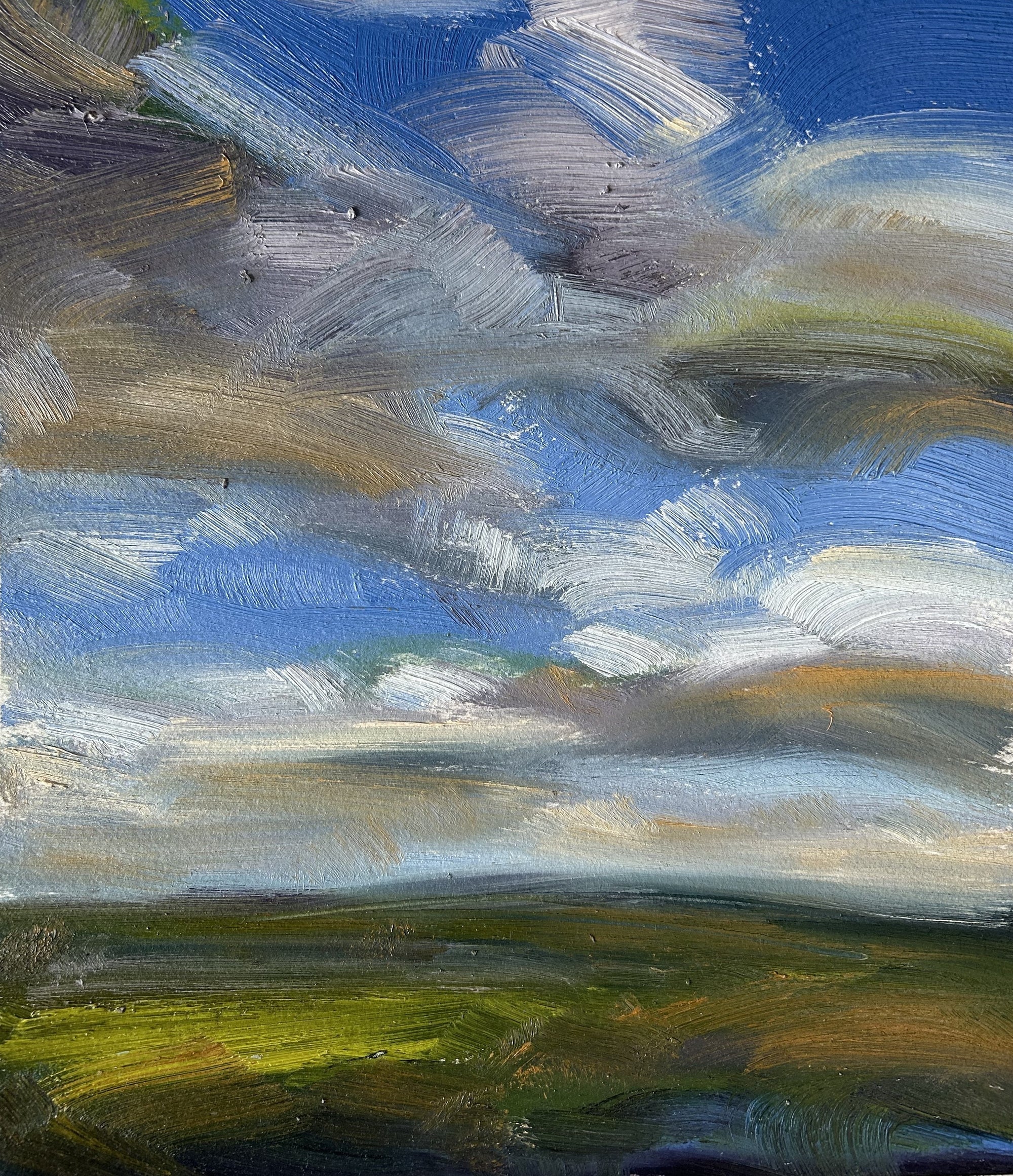 Breathe Deeply Original Oil On Paper Landscape Painting