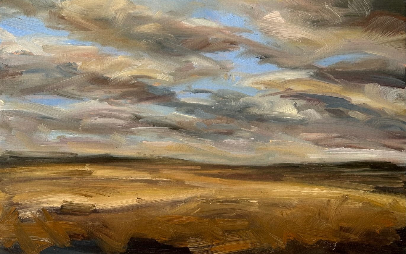 Bring Me Sunshine Original Oil Landscape Painting Detail 1