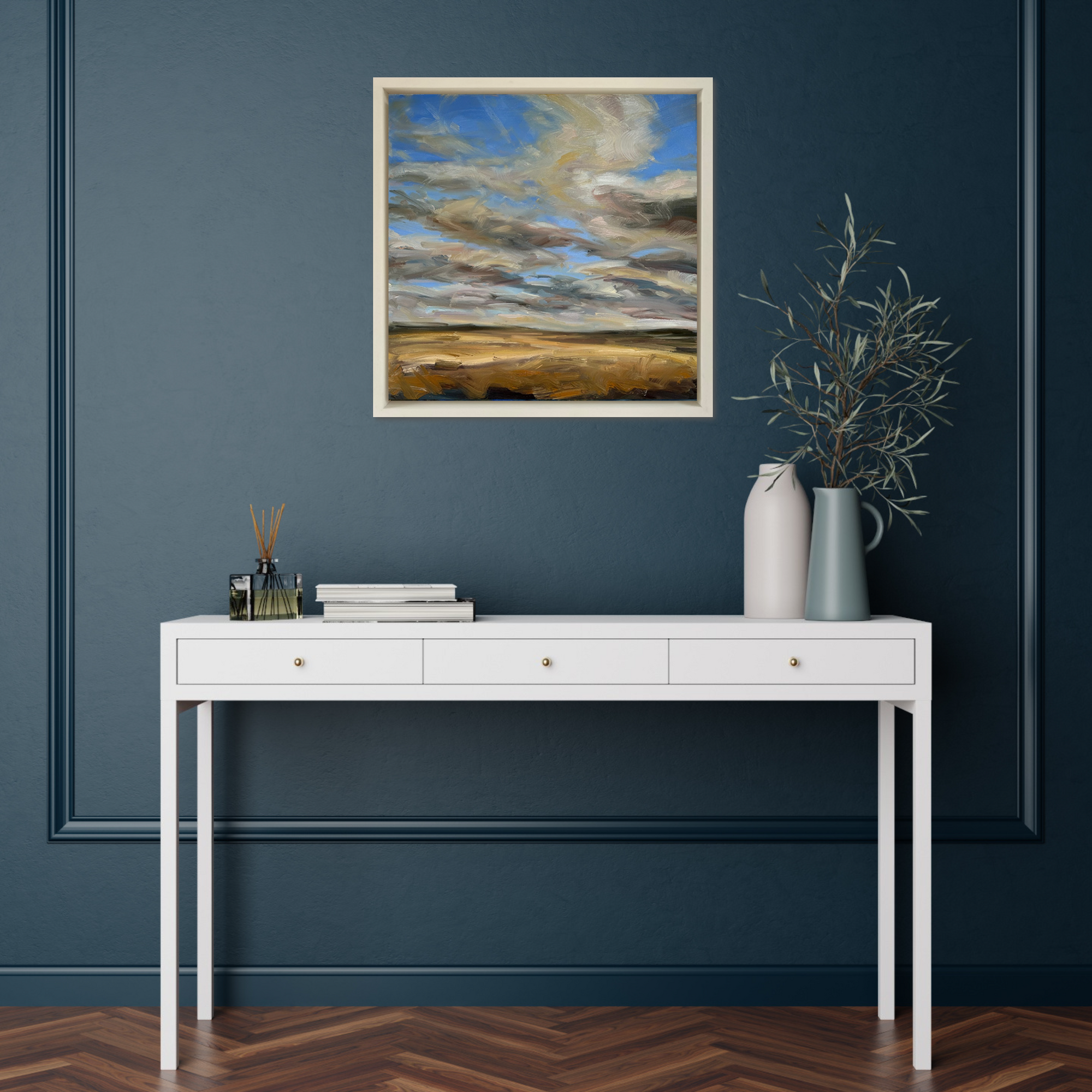 Bring Me Sunshine Original Oil Landscape Painting In Room Setting 1