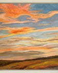 Burning Bright Original Oil Landscape Painting In Frame
