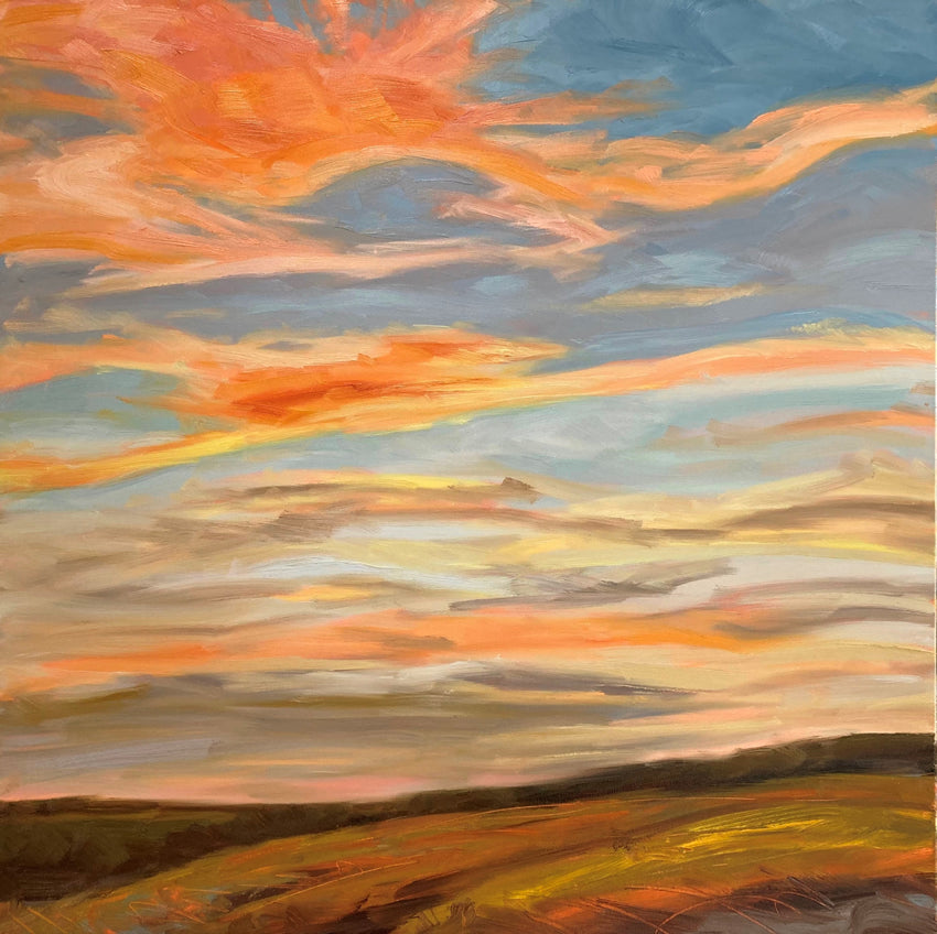 Burning Bright Original Oil Landscape Painting