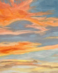 Burning Bright Original Oil Landscape Painting Detail 1