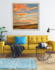 Burning Bright Original Oil Landscape Painting In Room Setting 2