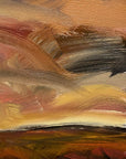 Dancing Light Original Oil On Paper Landscape Painting Detail 1