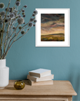 Evening Falls Original Oil On Paper Landscape Painting In Room Setting 1