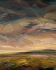 Evening Falls Original Oil On Paper Landscape Painting
