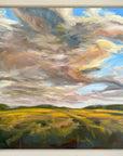 Feel The Breezr Original Landscape Oil Painting In Frame