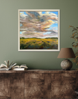 Feel The Breeze Original Oil Landscape Painting In Room Setting 2
