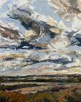 Fly With The Clouds Original Oil Landscape Palette Knife Painting