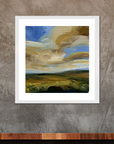 Fresh & Free Original Oil On Paper Landscape Painting In Room Setting 2