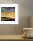 Glowing Light Original Oil On Paper Landscape Painting In Room Setting 1