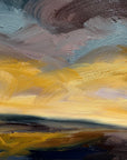 Glowing Light Original Oil On Paper Landscape Painting