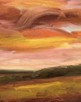 Glowing Original Oil Landscape Painting Detail 1