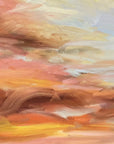 Glowing Original Oil Landscape Painting Detail 2