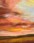 Glowing Original Oil Landscape Painting