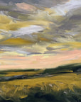 Golden Evening Original Oil Landscape Painting Detail 1