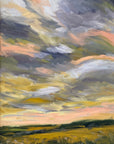 Golden Evening Original Oil Landscape Painting