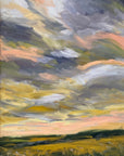 Golden Evening Original Oil Landscape Painting