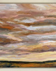 Golden Light Original Oil Landscape Painting In Frame
