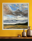 Harvest Days Original Oil Landscape Painting In Room Setting 3