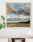 Harvest Days Original Oil Landscape Painting In Room Setting 4
