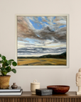 Harvest Days Original Oil Landscape Painting In Room Setting 1