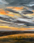 Harvest Glow Original Oil Landscape Painting