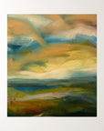 Let My Mind Roam Free Oil On Paper Landscape Painting In Mount
