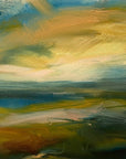 Let My Mind Roam Free Original Oil On Paper Landscape Painting Detail 1