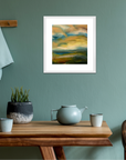 Let My Mind Roam Free Original Oil On Paper Landscape Painting In Room Setting 1
