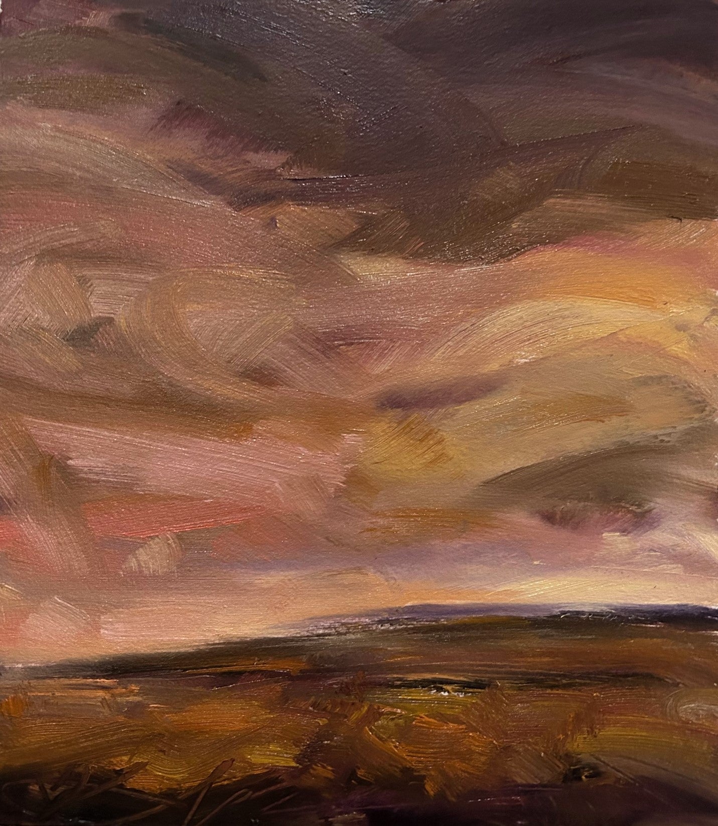 My Soul's Home Original Oil On Paper Landscape Painting