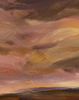My Soul's Home Original Oil On Paper Landscape Painting Detail 1