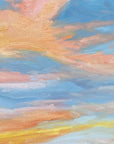Neon Sky Original Oil Landscape Painting Detail 2