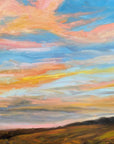 Neon Sky Original Oil Landscape Painting